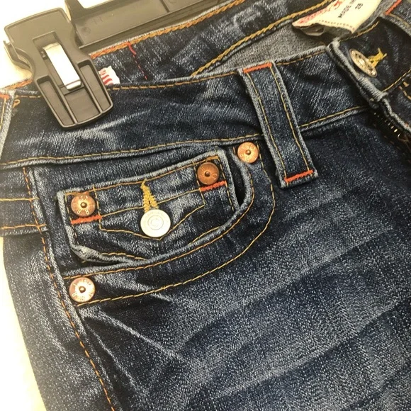 TRUE RELIGION Womens 28 Boot Cut Jeans Becky Medium Wash (altered, shortened) - Picture 4 of 16